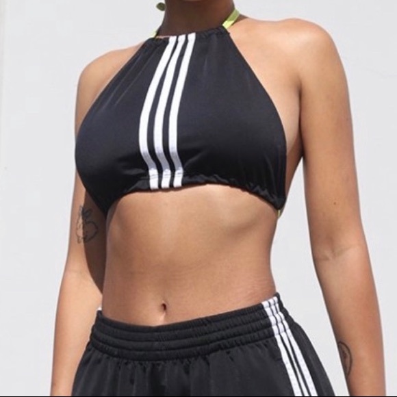 adidas halter crop top